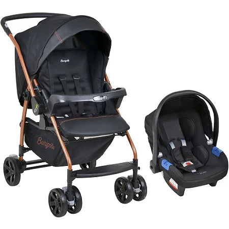 Conjunto Travel System Burigotto Carrinho Rio K + Cadeira Auto Touring X