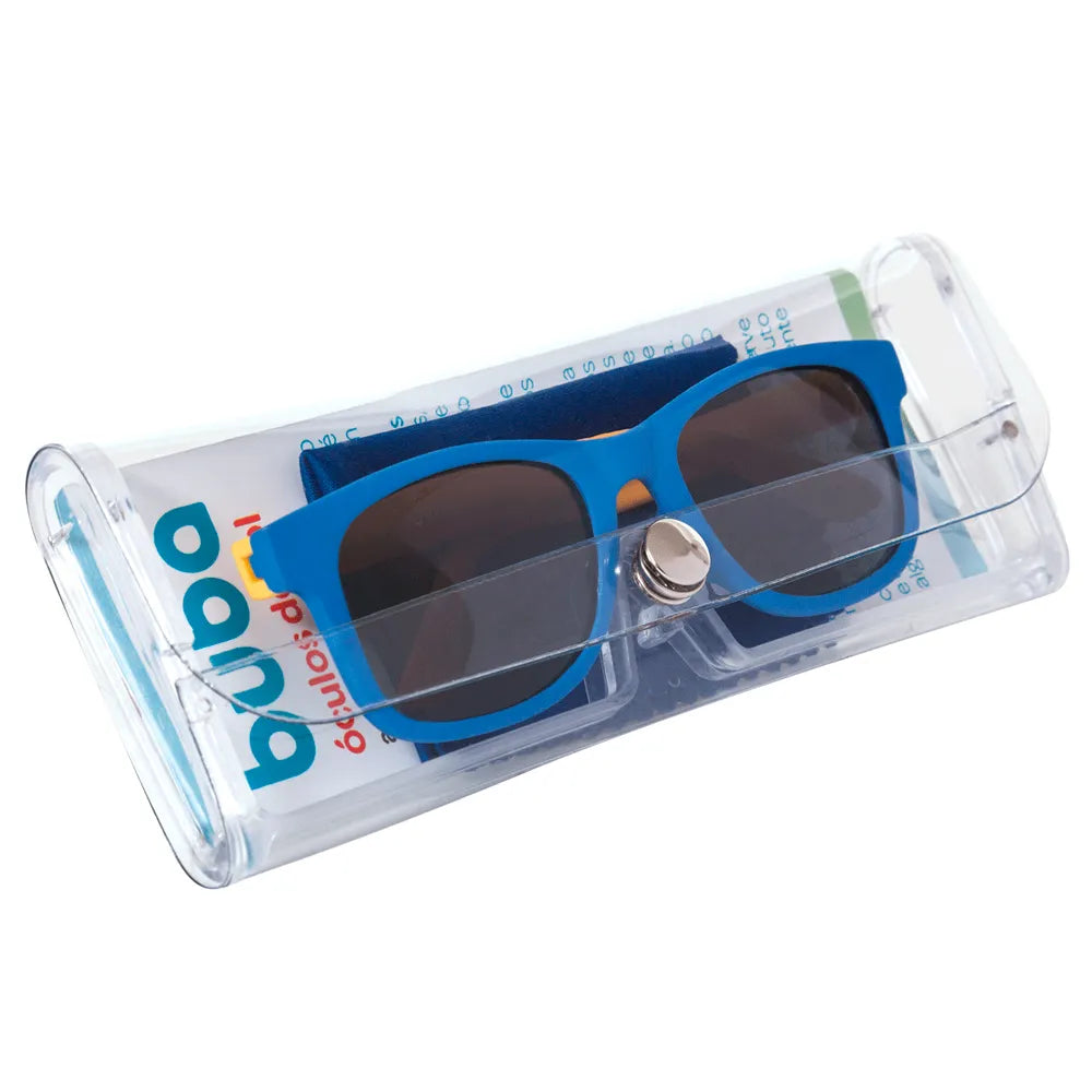 Óculos de Sol Infantil Buba Azul com Armação Flexível e Proteção UVA/UVB