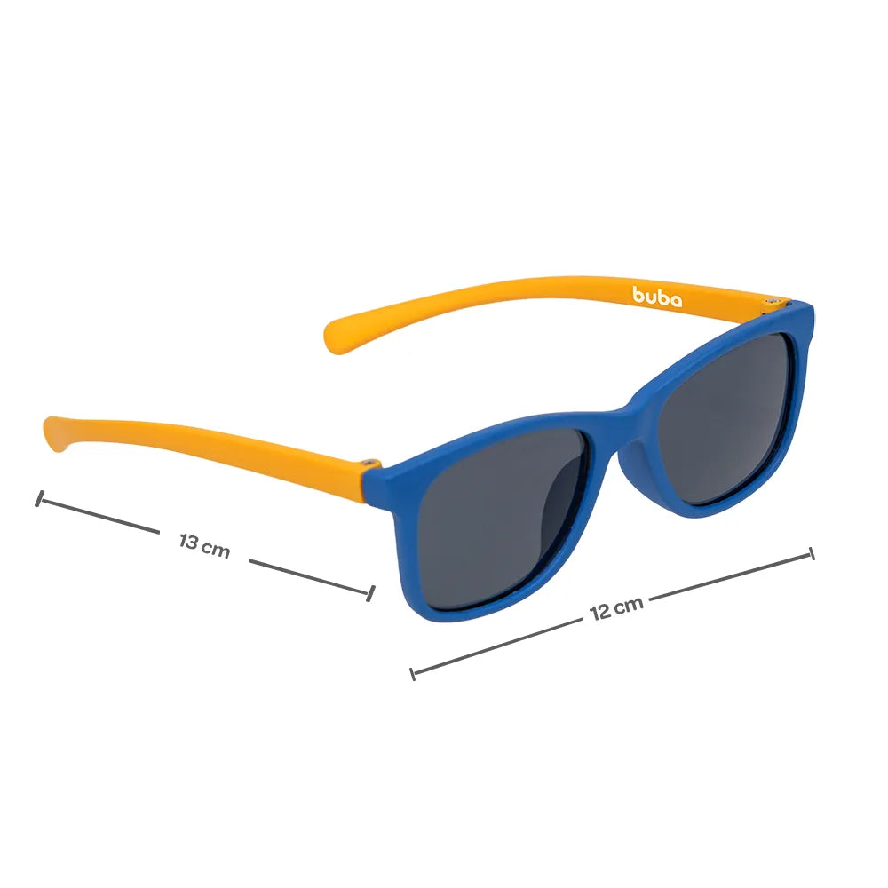 Óculos de Sol Infantil Buba Azul com Armação Flexível e Proteção UVA/UVB