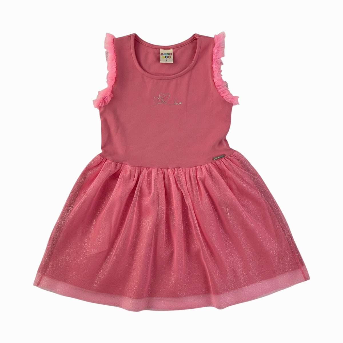 Vestido Infantil Have Fun Love Shine