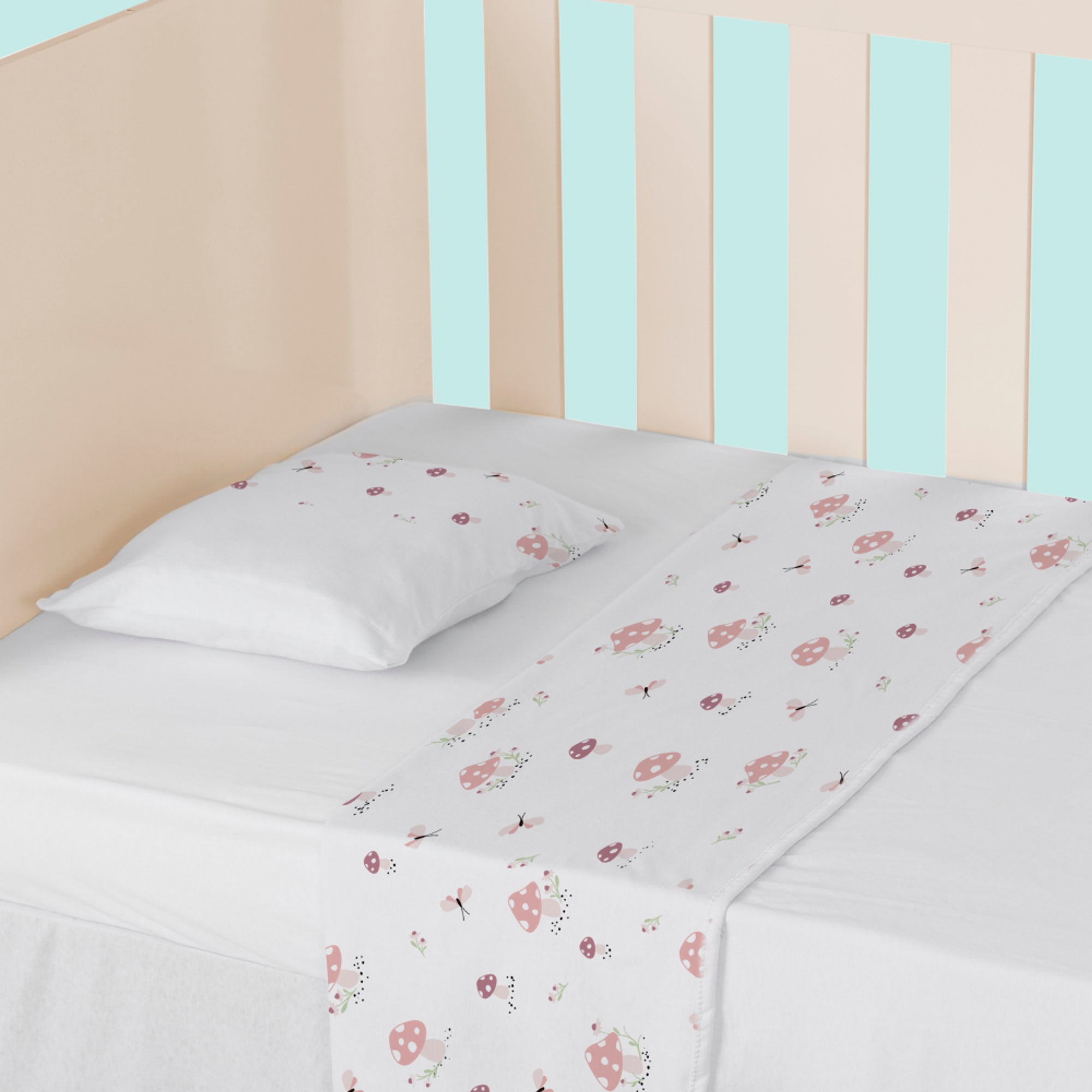 Jogo De Berço Papi Baby Estampado Americano 03 Peças