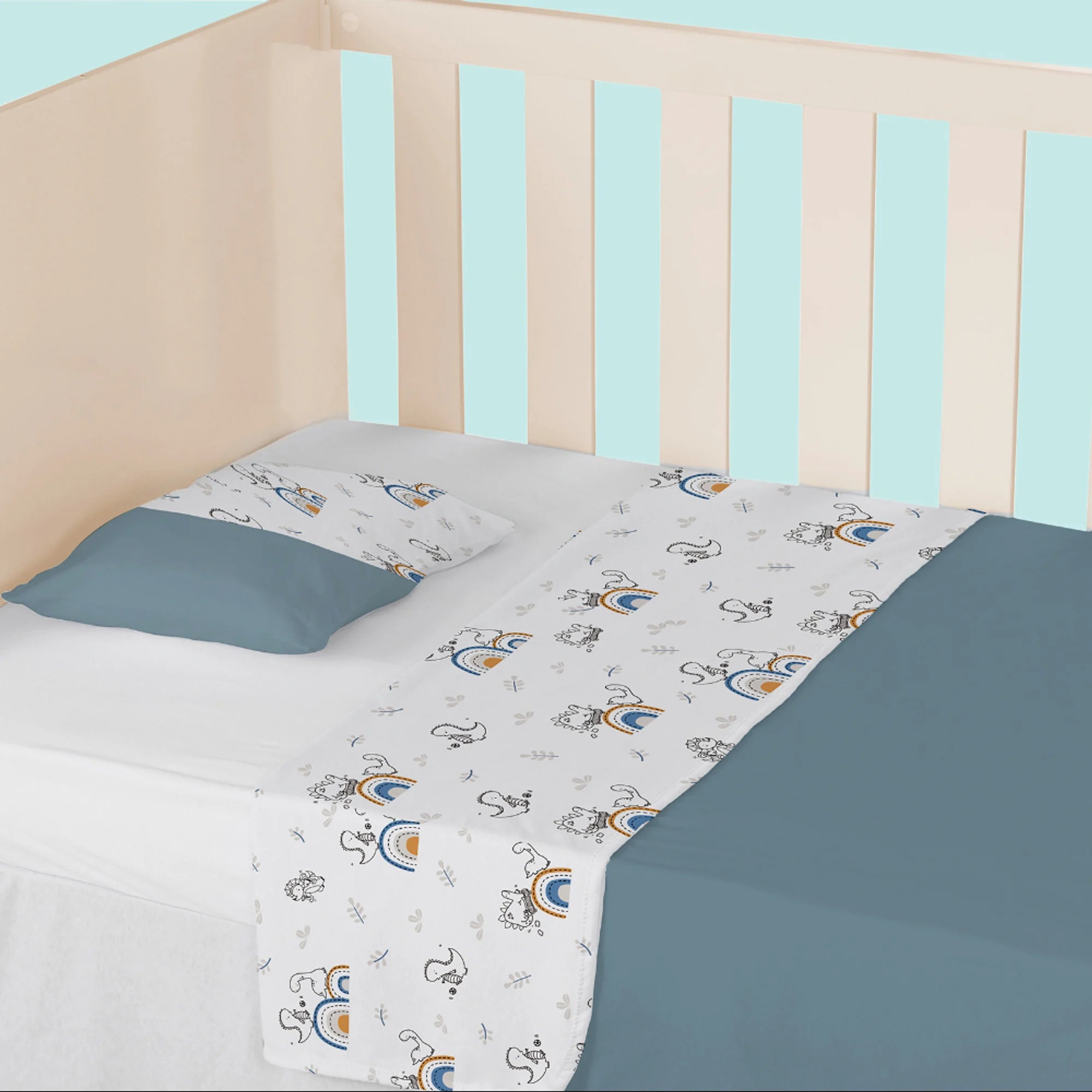 Jogo De Berço Papi Baby Cores Americano 03 Peças