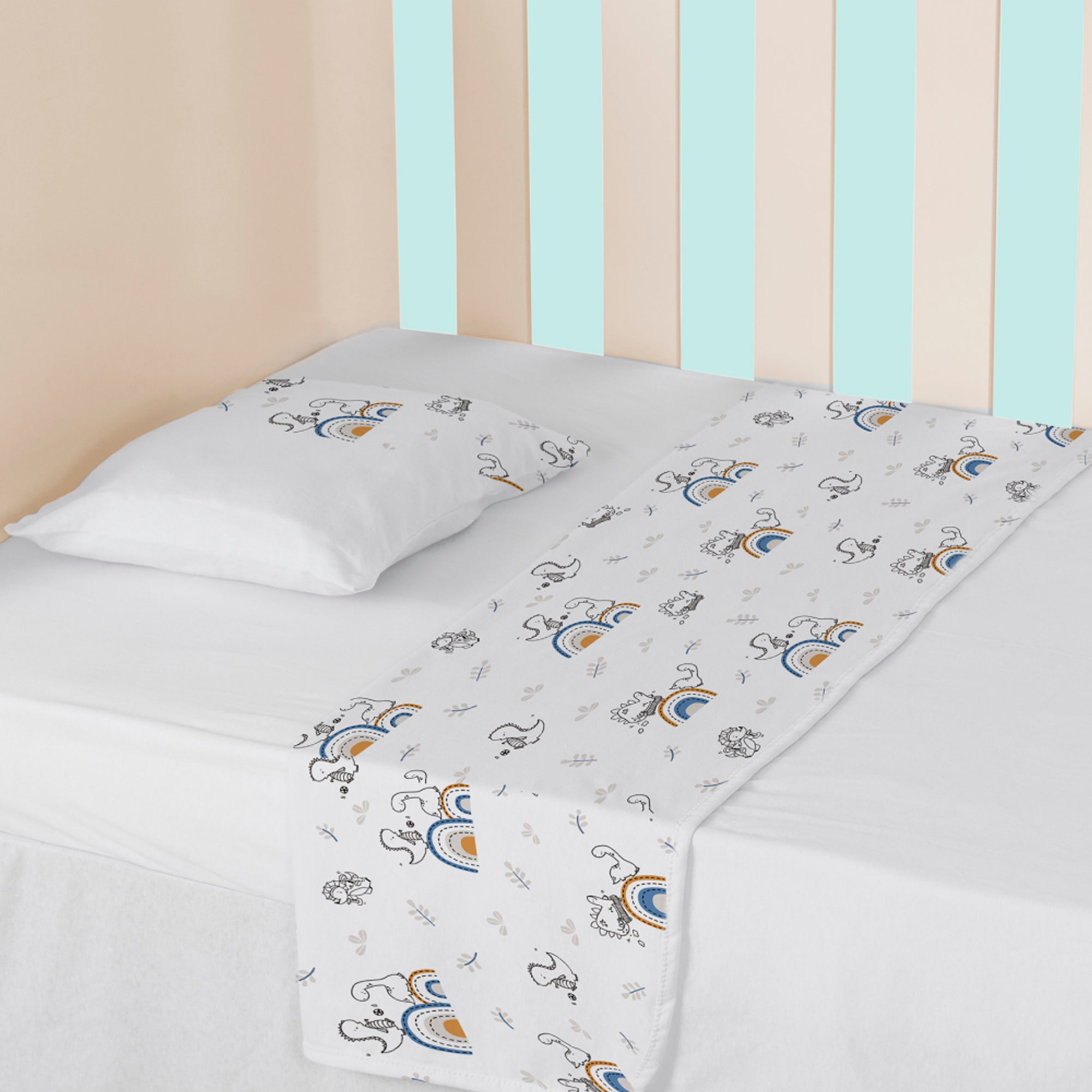 Jogo De Berço Papi Baby Estampado Americano 03 Peças