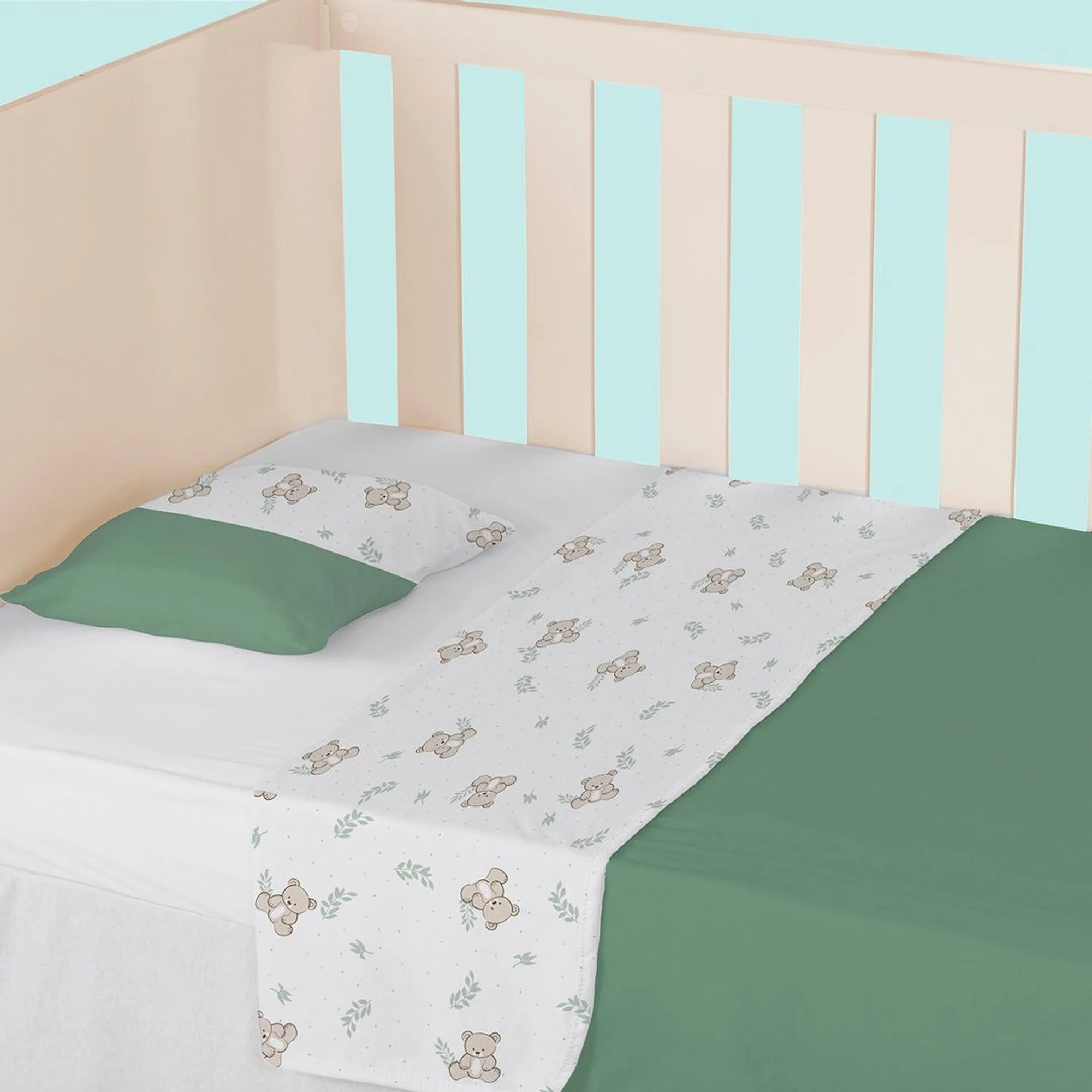 Jogo De Berço Papi Baby Cores Americano 03 Peças