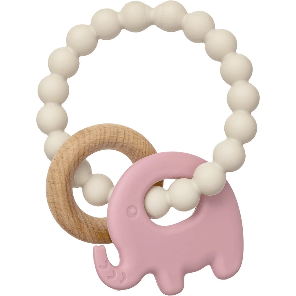 Mordedor Buba Elefante Em Silicone e Bambu +4M