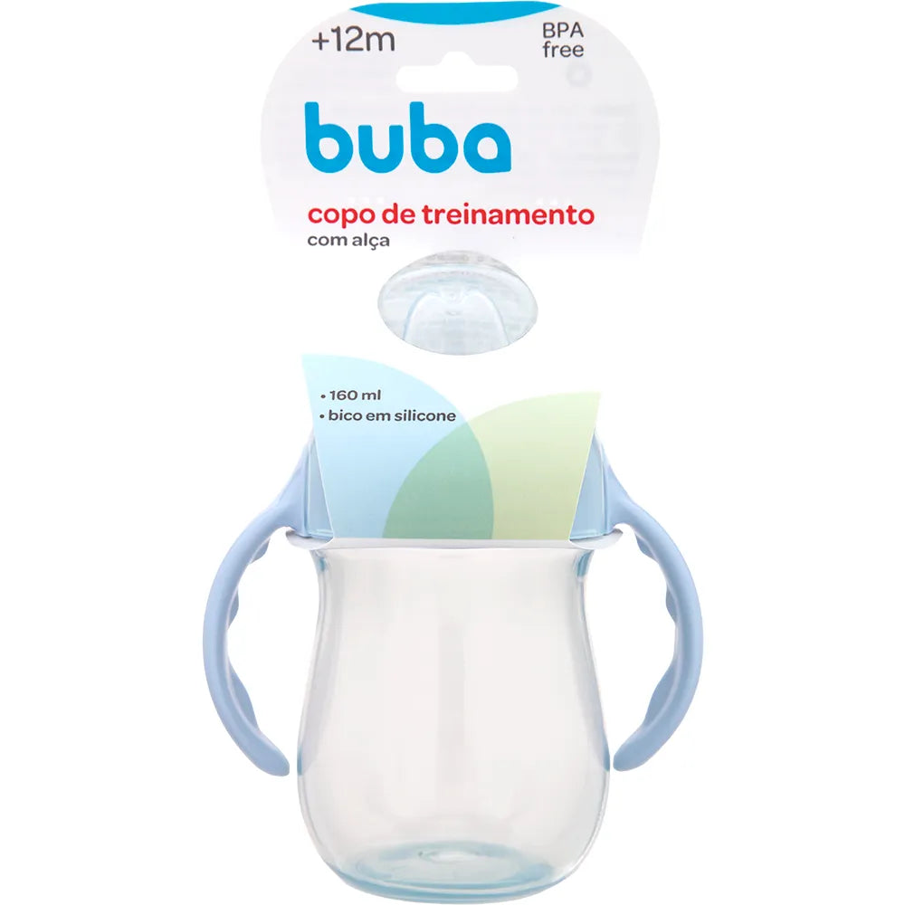 Copo de Treinamento Infantil Buba com Alça 160 ml Bico de Silicone