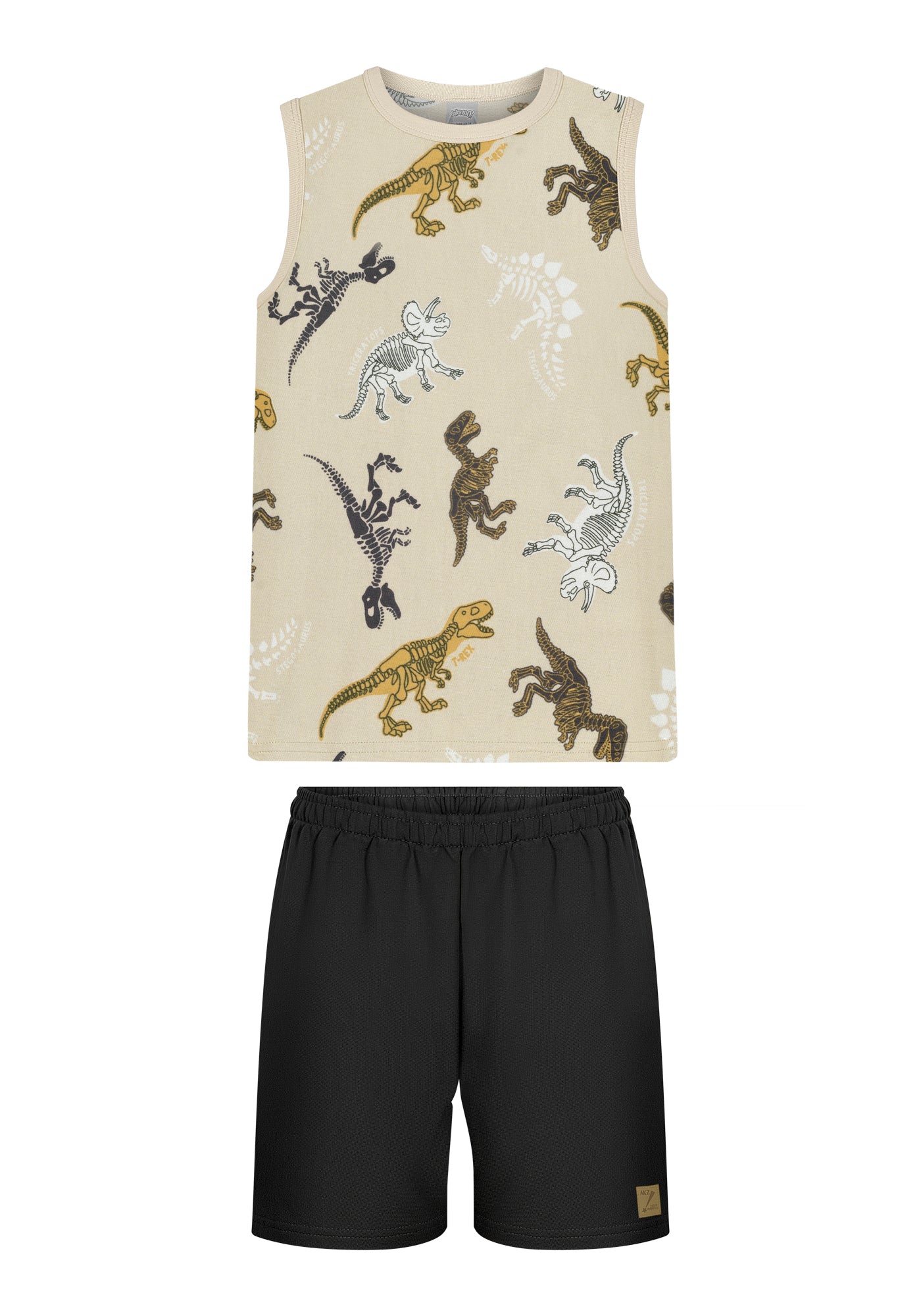 Conjunto Alakazoo Menino Infantil Dino Esqueleto