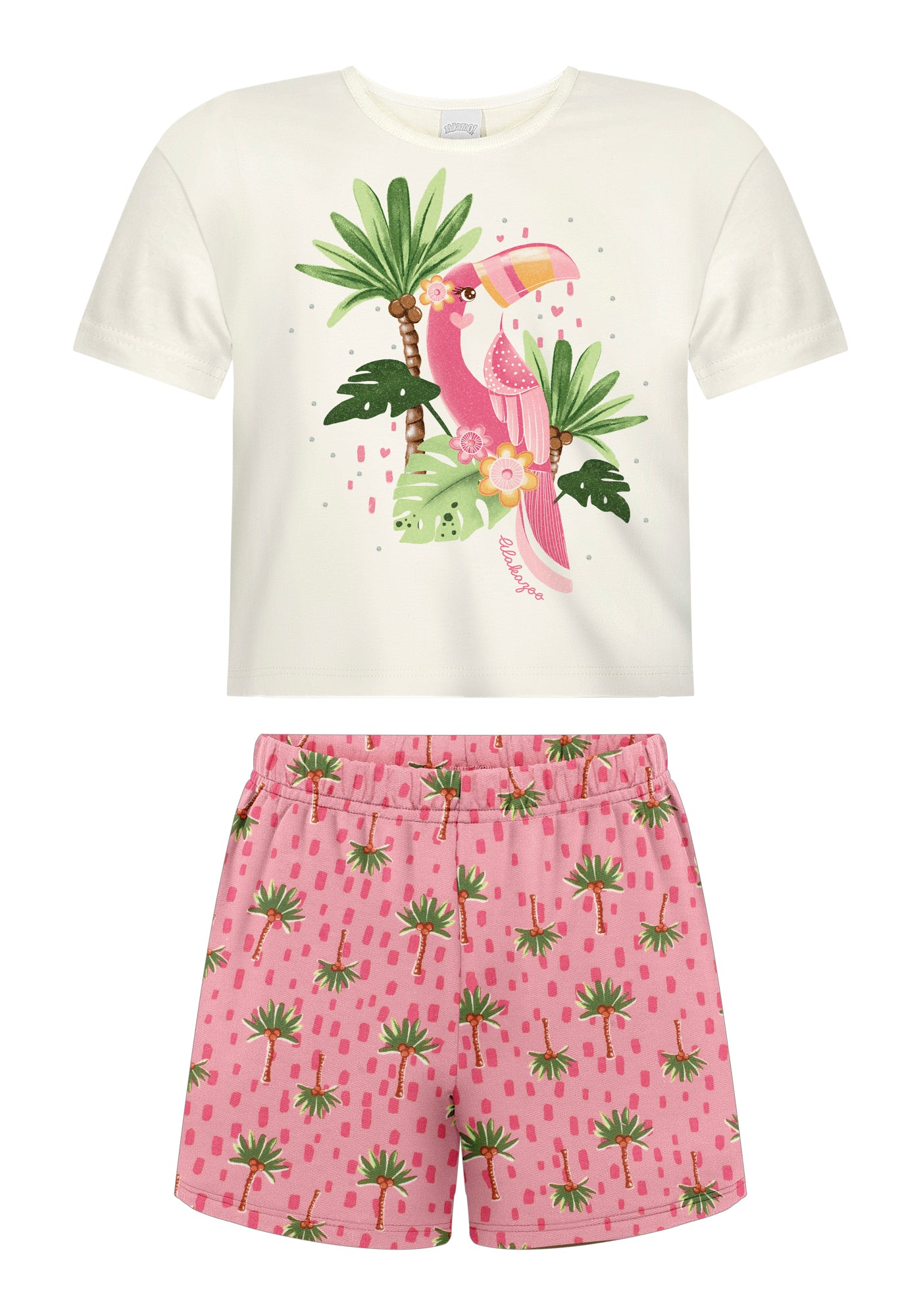 Conjunto Alakazoo  Infantil Menina Tropical Tucano
