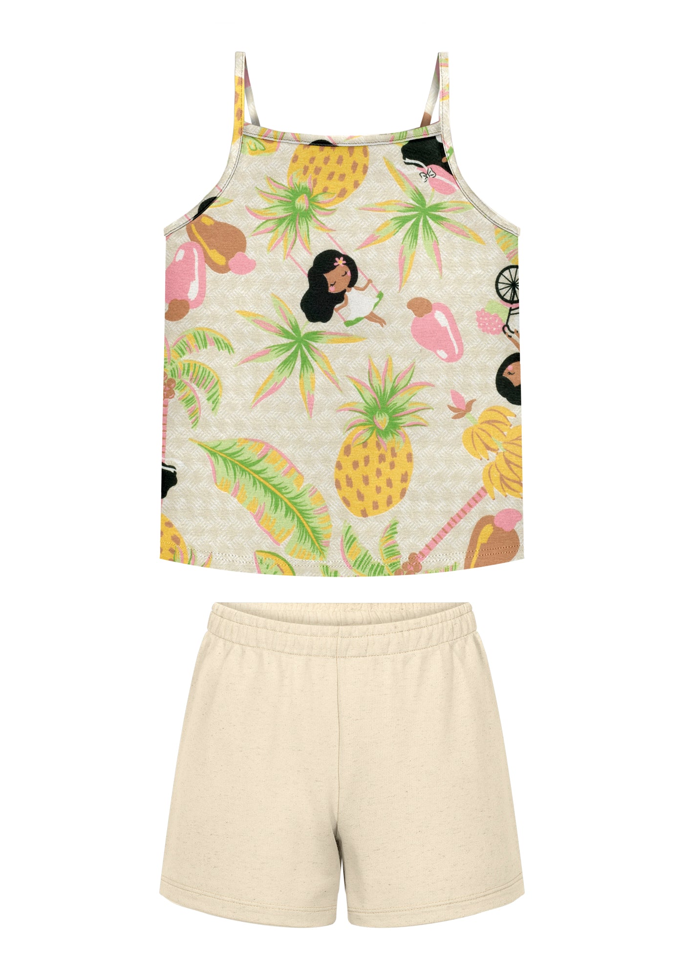 Conjunto Alakazoo Infantil Menina Tropical Bonecas