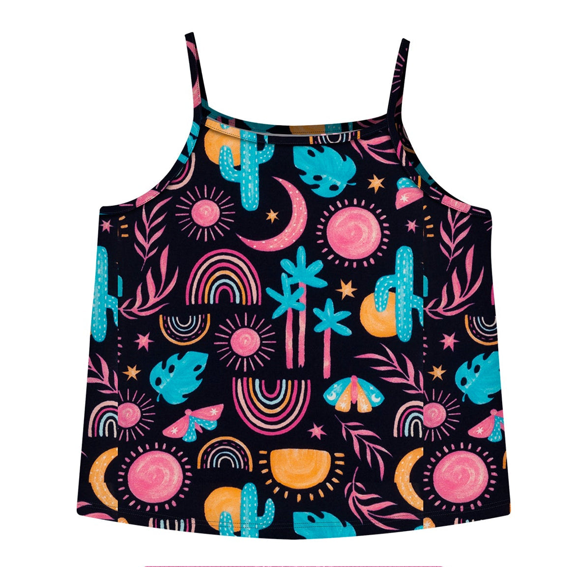 Conjunto Feminino Alakazoo Estampado Sol e Arco-Íris