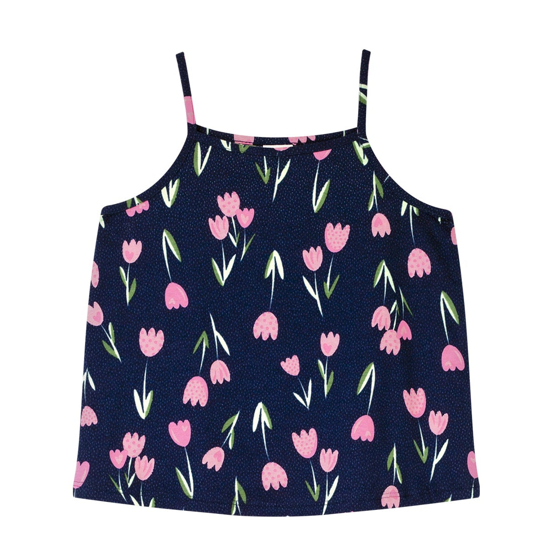 Conjunto Infantil Feminino Alakazoo Tulipas Blusa Alcinha e Short