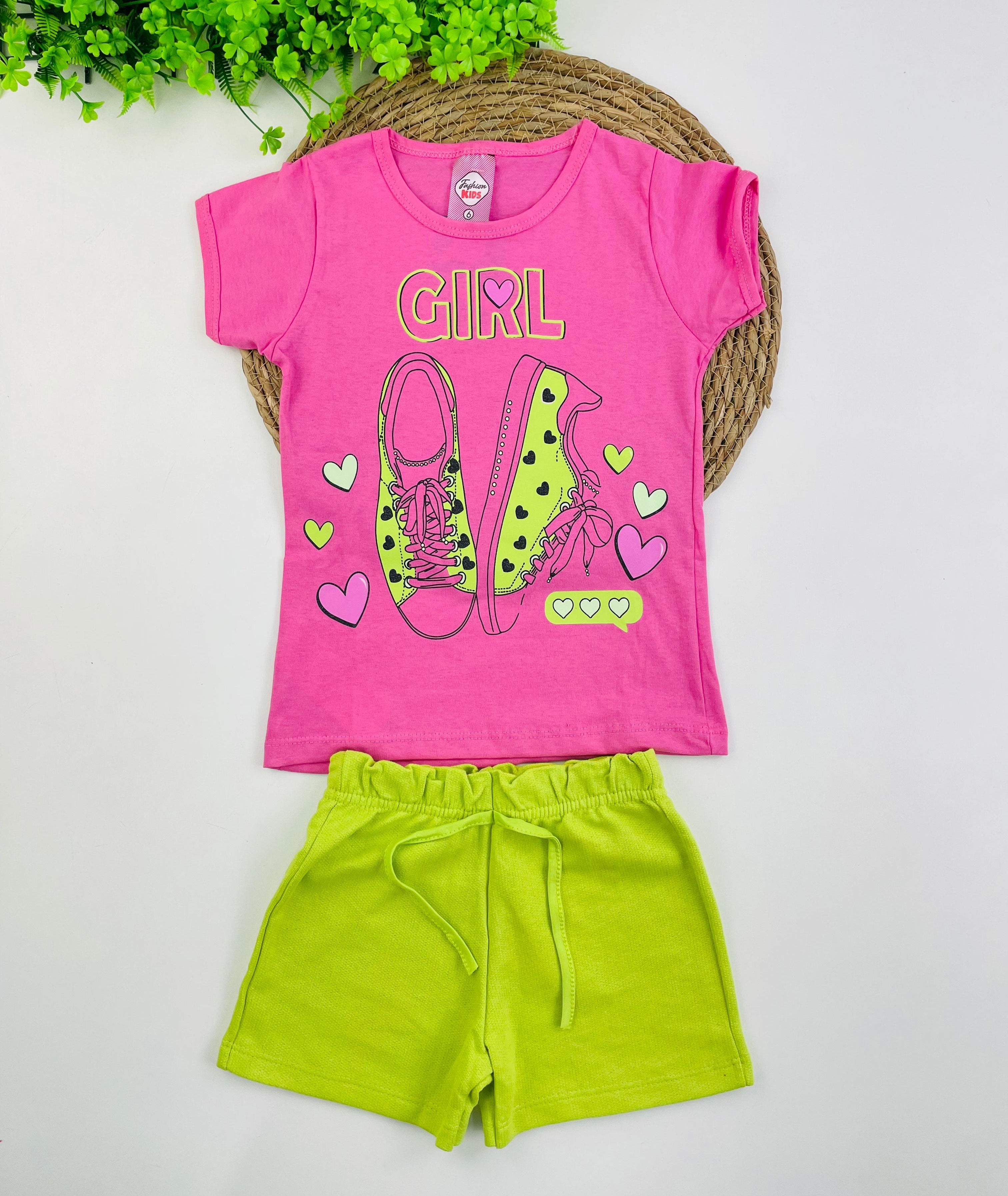 Conjunto Feminino Fashion Kids Girl
