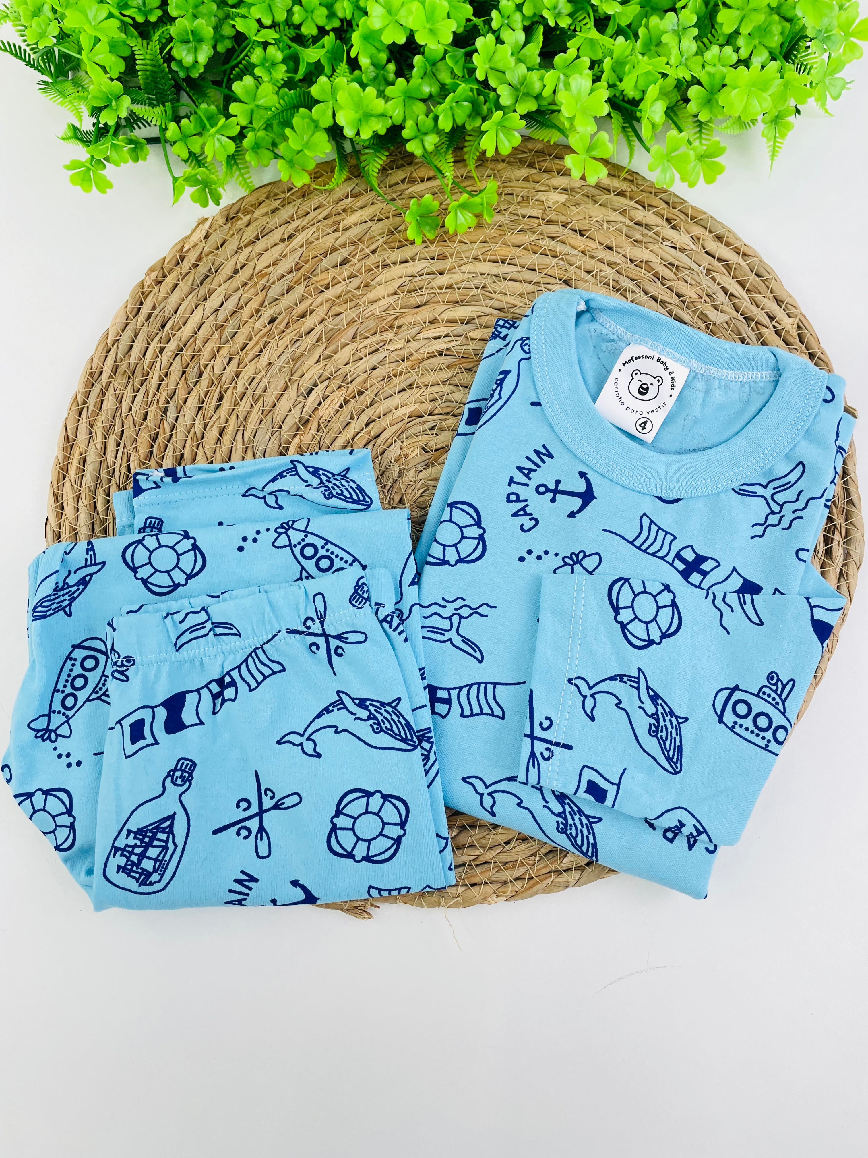 Pijama Manga Longa Mafessoni Captain