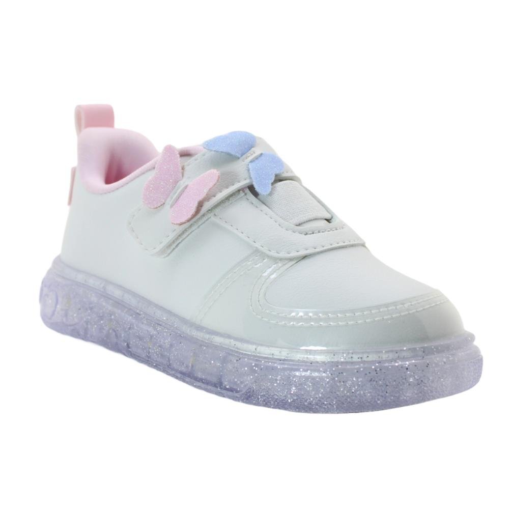 Tênis Sneaker Luz Borboletas Led