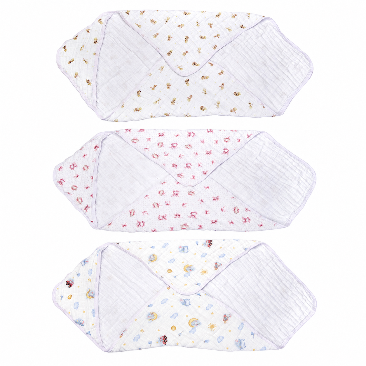 Toalha de Banho Infantil Soft com Capuz Muito Mimo 80x80cm