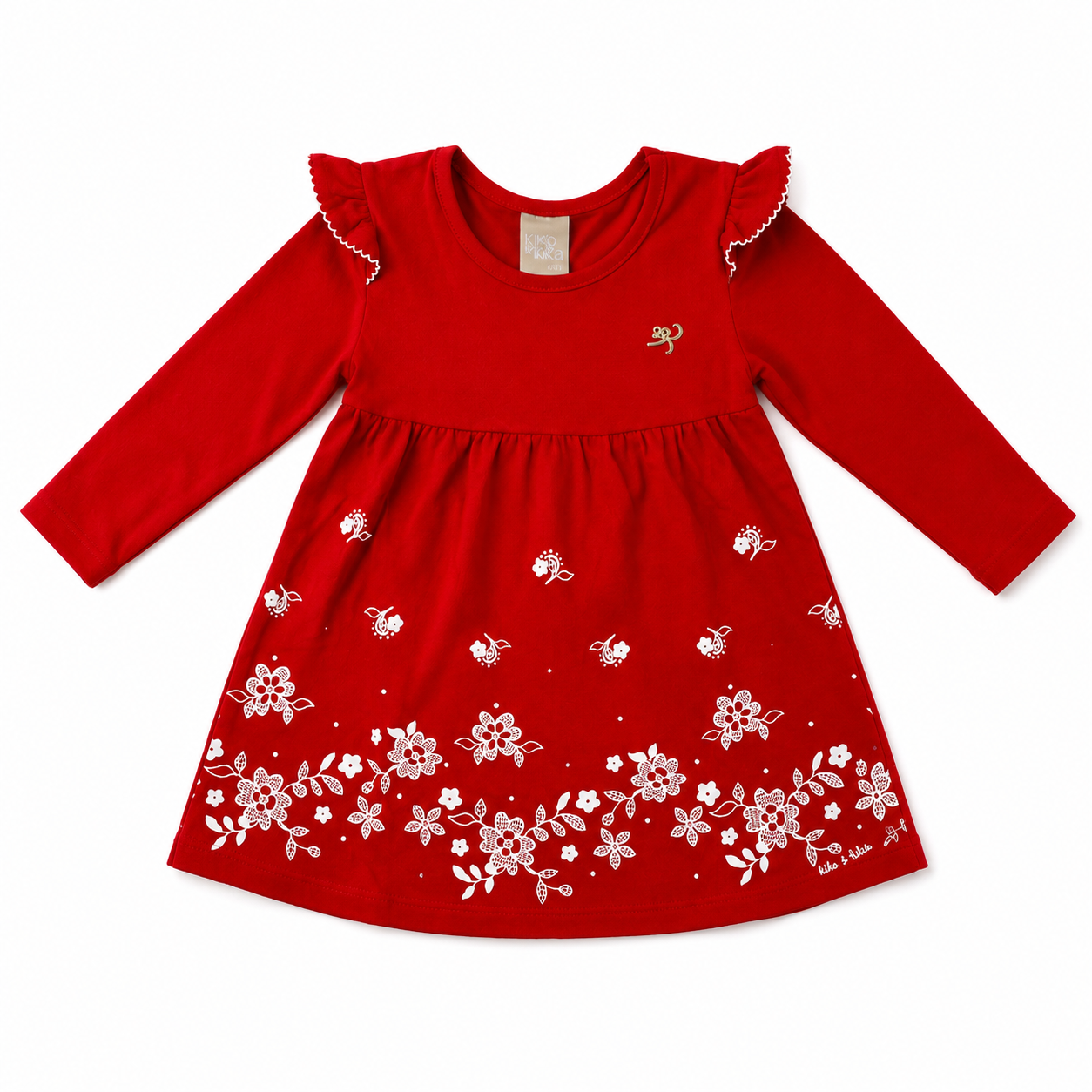 Vestido Manga Longa Kiko e Kika Flores