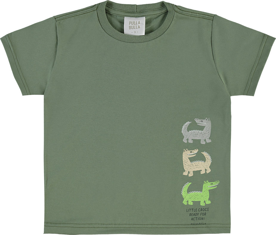 Camiseta Infantil Masculina Pulla Bulla Little Crocs – Conforto e Estilo para o Dia a Dia