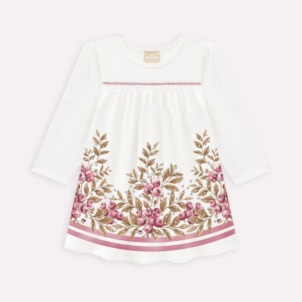 Vestido Manga Longa Milon Mirtilos