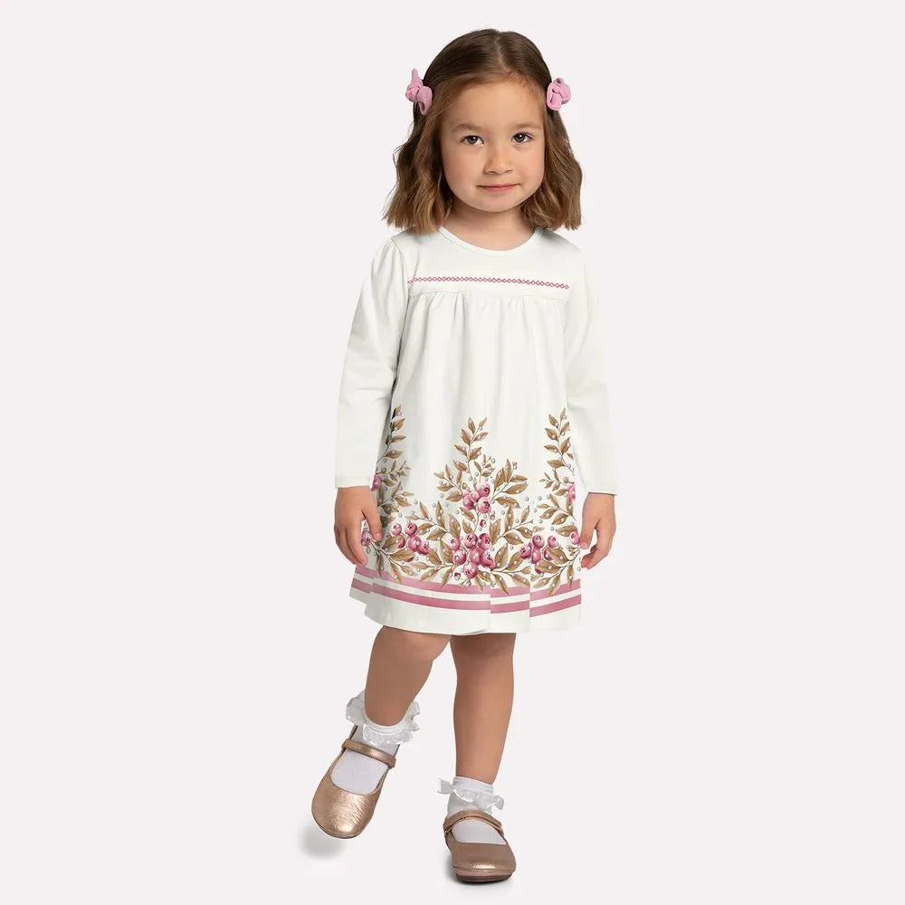 Vestido Manga Longa Milon Mirtilos