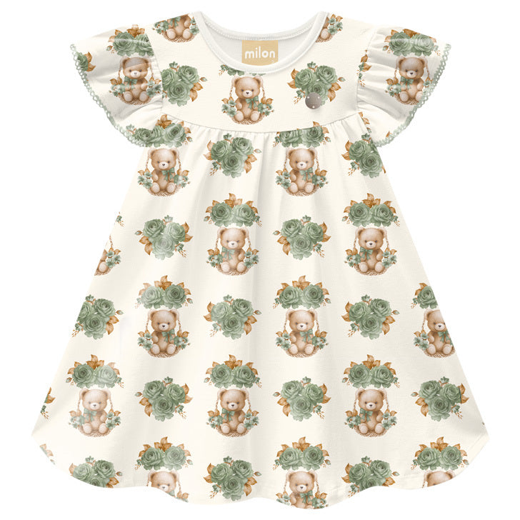 Vestido Milon Ursinho No Balanço