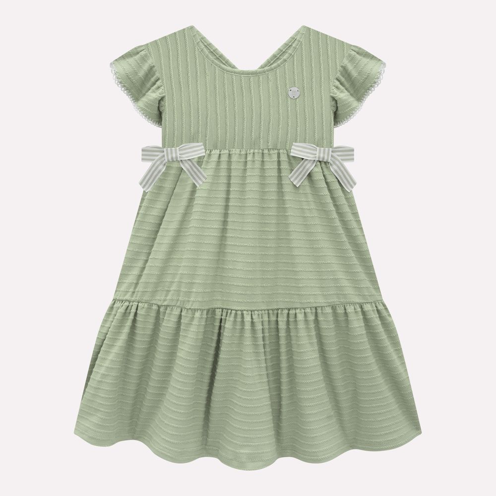Vestido Infantil Feminino Milon Lacinhos