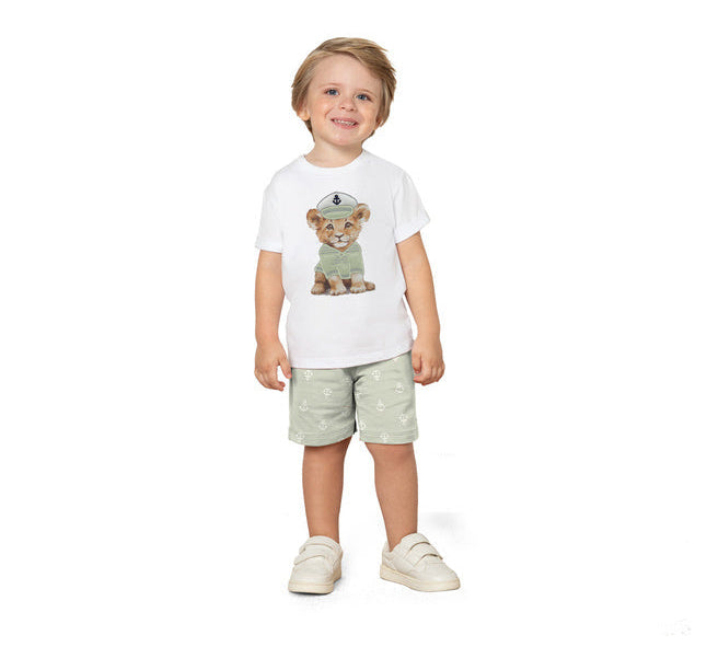 Conjunto Milon Masculino Leãozinho Marinheiro