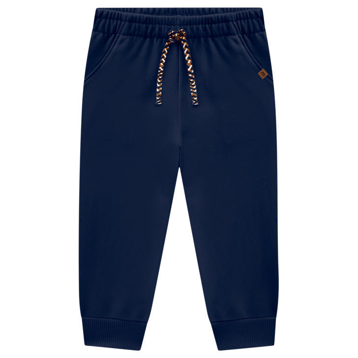 Conjunto Infantil Masculino Milon Moletom Peluciado Ursinho 100% Algodão