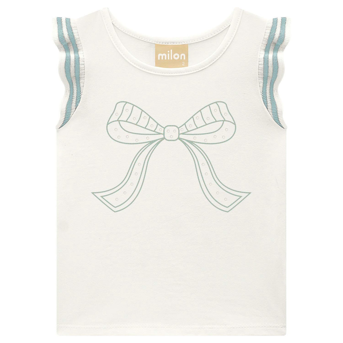 Conjunto Feminino Infantil Milon Laços e Short-Saia