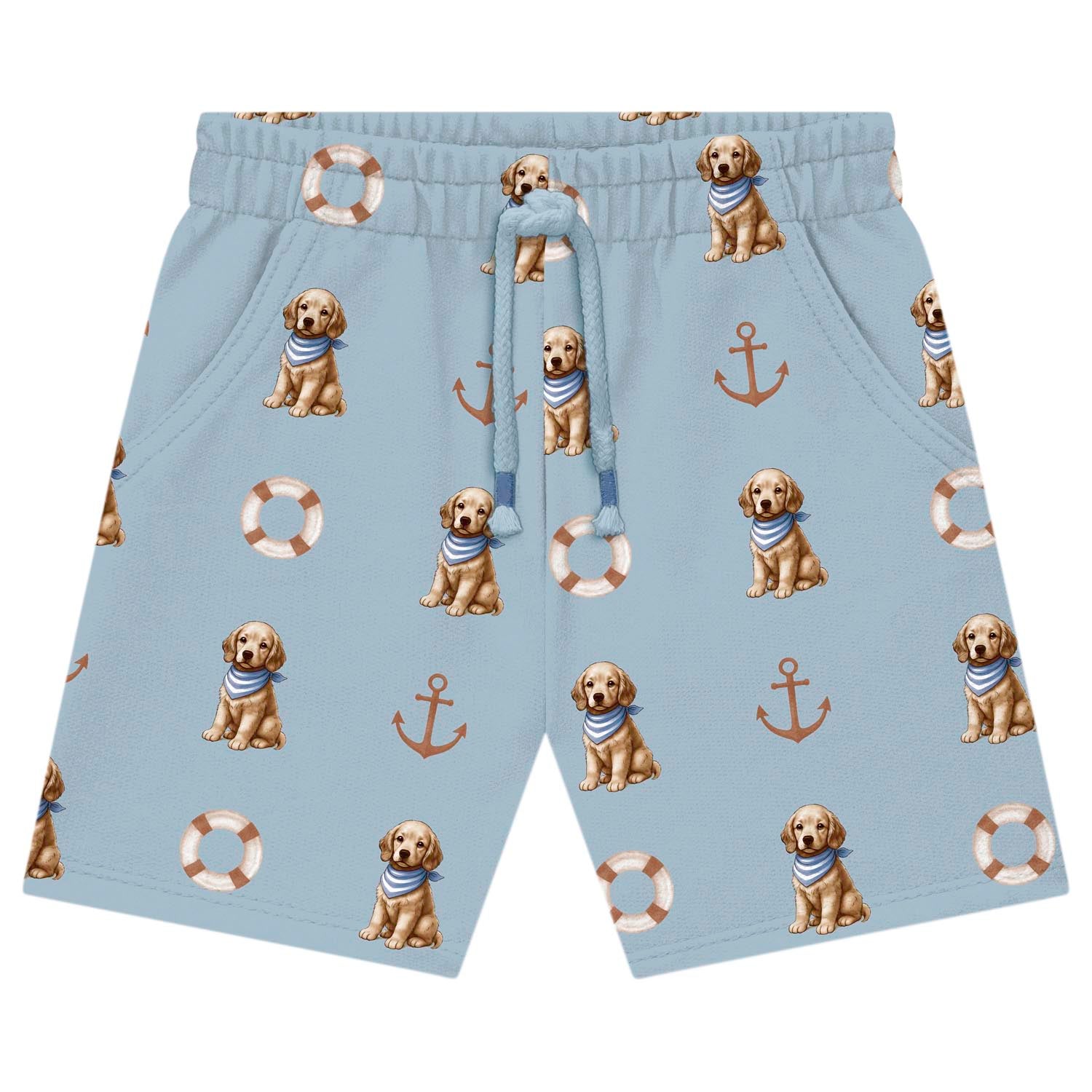 Conjunto Infantil Masculino Milon Cachorro Welcome Camiseta e Bermuda