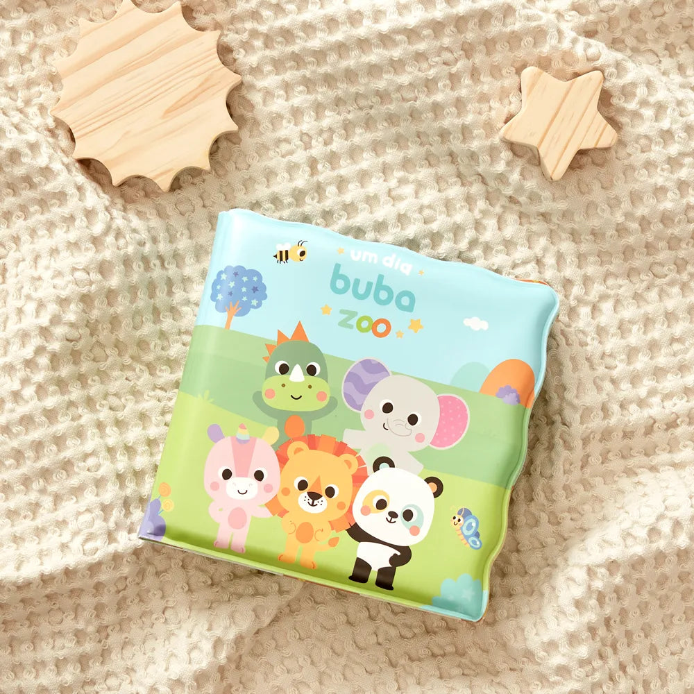 Livrinho de Banho Infantil Buba Zoo Um Dia +6 Meses