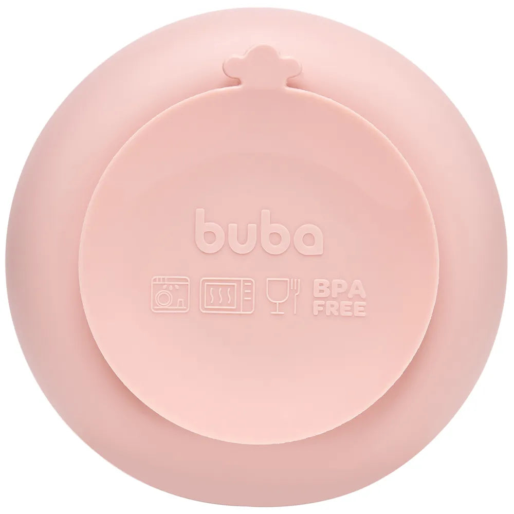 Pratinho Bowl Em Silicone Buba Com  Ventosa Cloudy +6 Meses