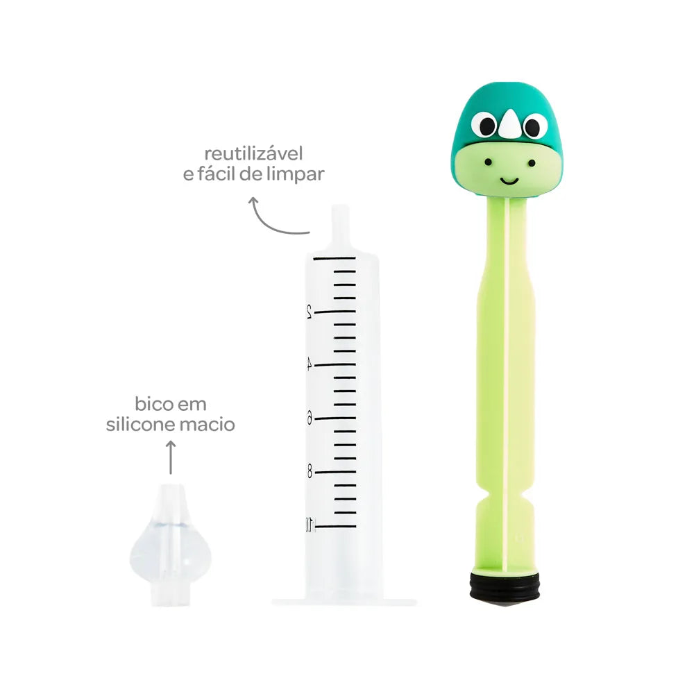 Lavador Nasal Infantil Buba Zoo Seringa com Bico de Silicone