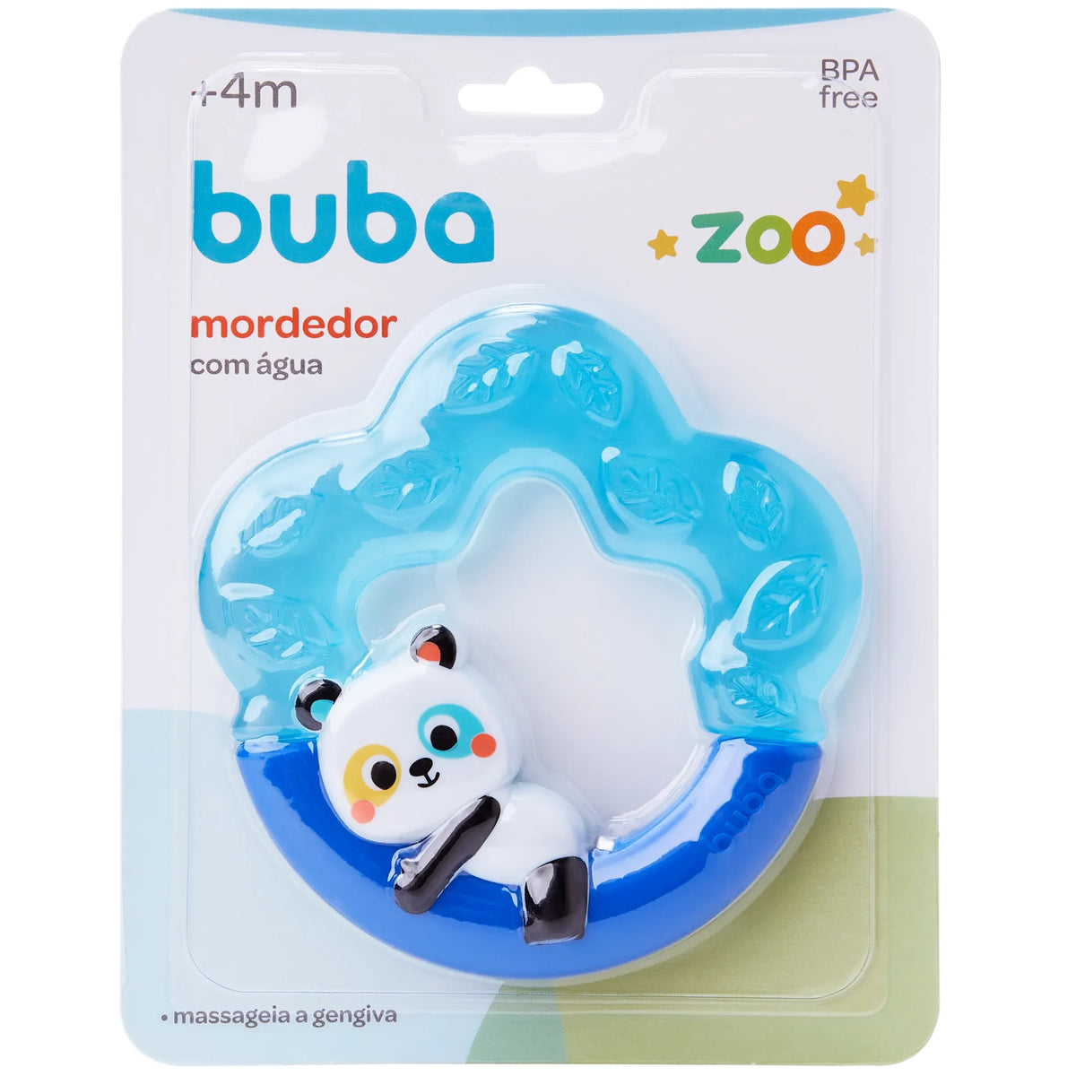 Mordedor com Água Buba Linha Zoo Personagens Alívio Gengiva 4 Meses+