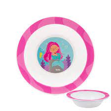 Pratinho Bowl Buba Aventuras Sereia Rosa 350ml