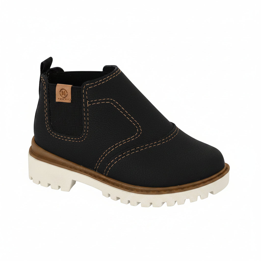Bota Infantil Masculina Molekinho Napa Rústico Cano Alto