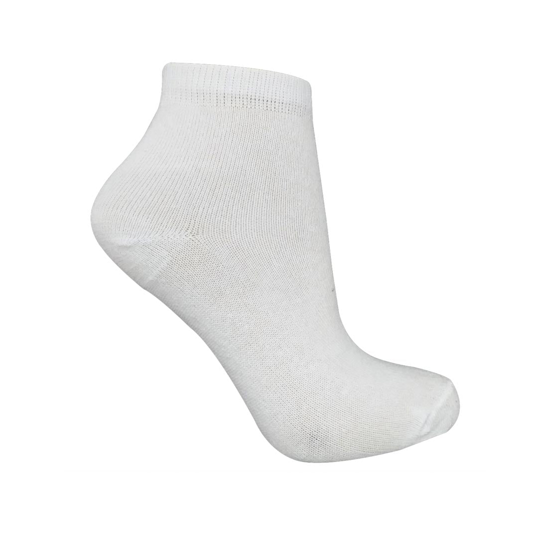 Kit 3 Pares Meia Branca Criança Kids Infantil Escolar Cano baixo