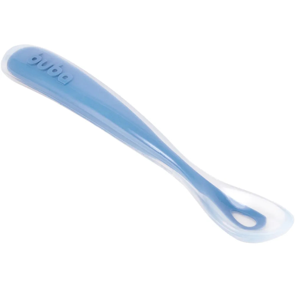 Colher de Silicone Infantil Buba para Introdução Alimentar 6M+