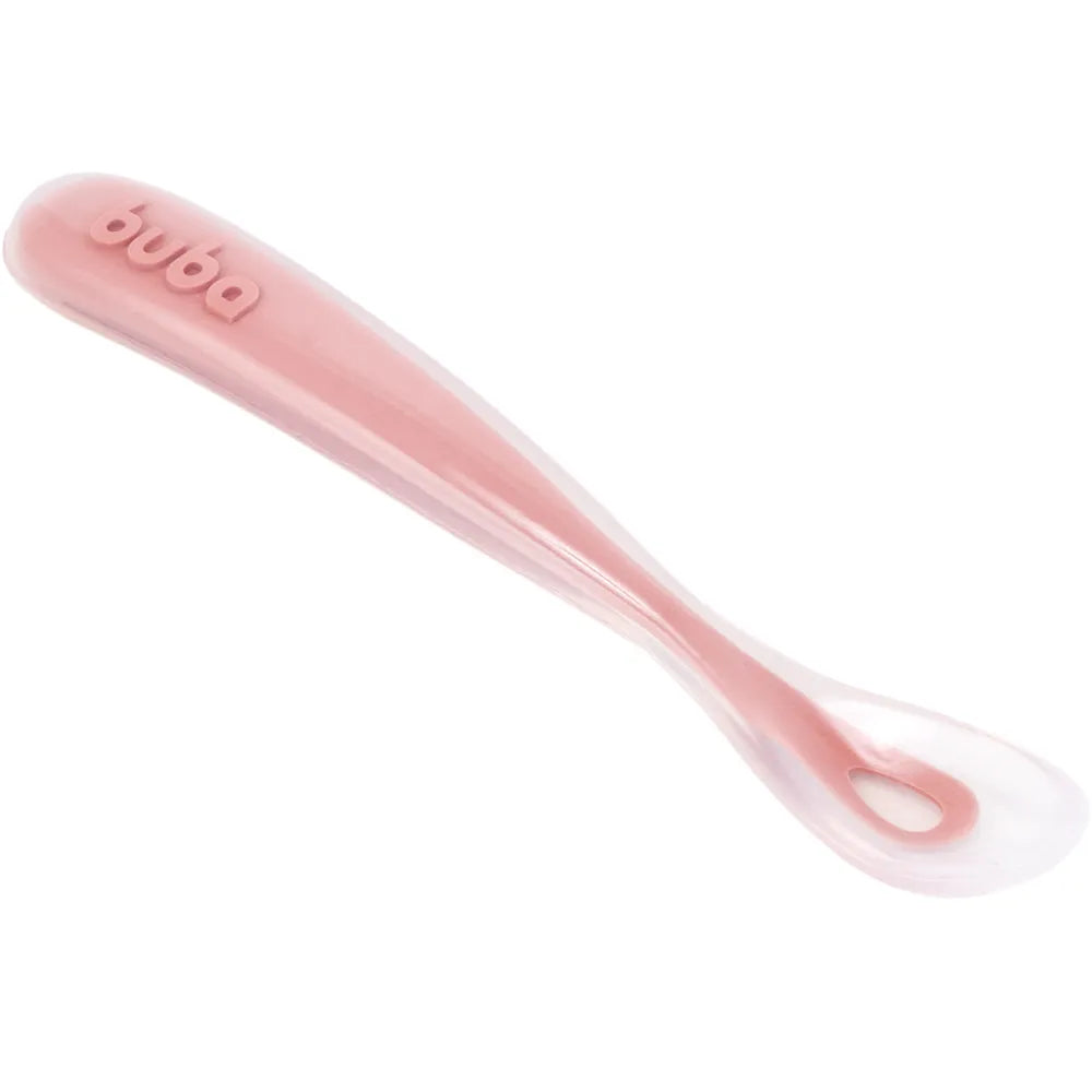 Colher de Silicone Infantil Buba para Introdução Alimentar 6M+