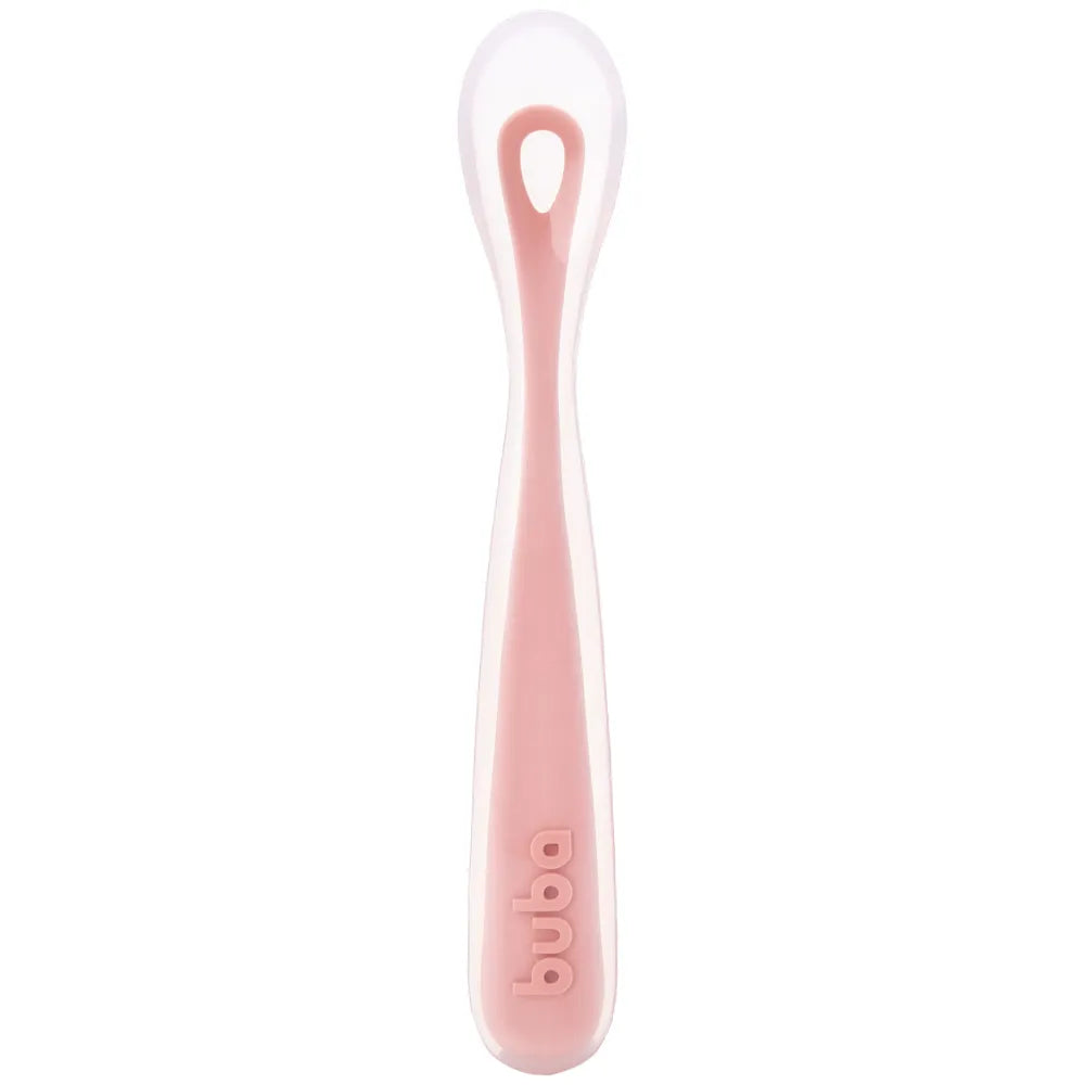 Colher de Silicone Infantil Buba para Introdução Alimentar 6M+