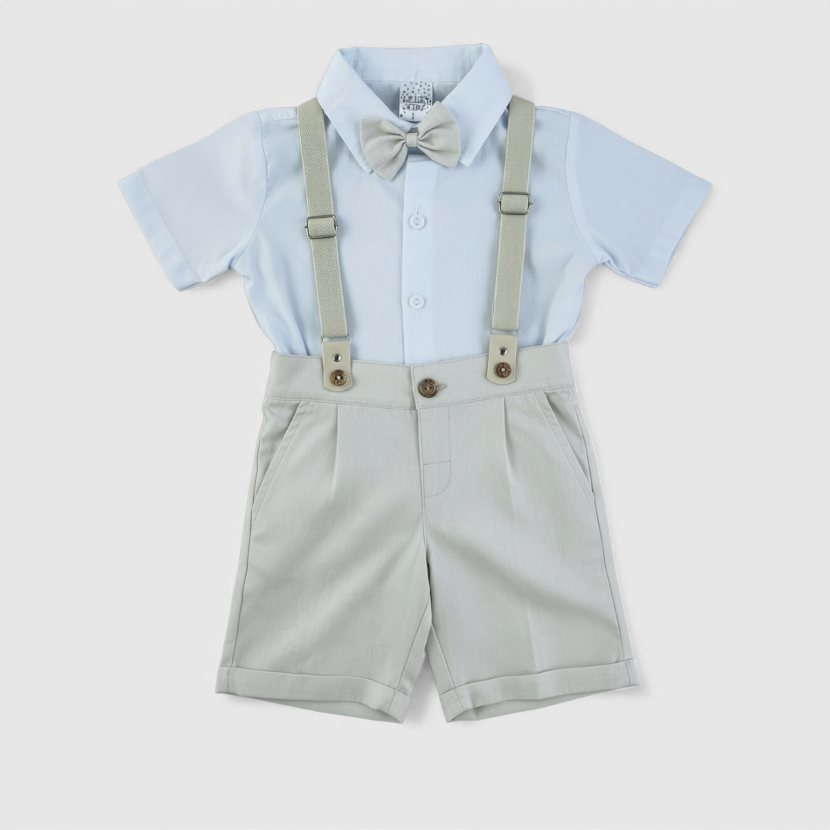 Conjunto Batizado Leley Kids Page C/ Suspensorio