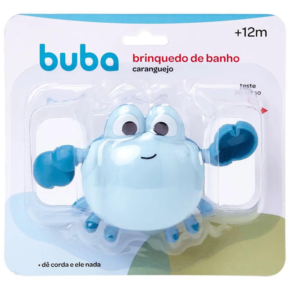 Brinquedo de Banho Infantil Buba Caranguejo a Corda 12M+