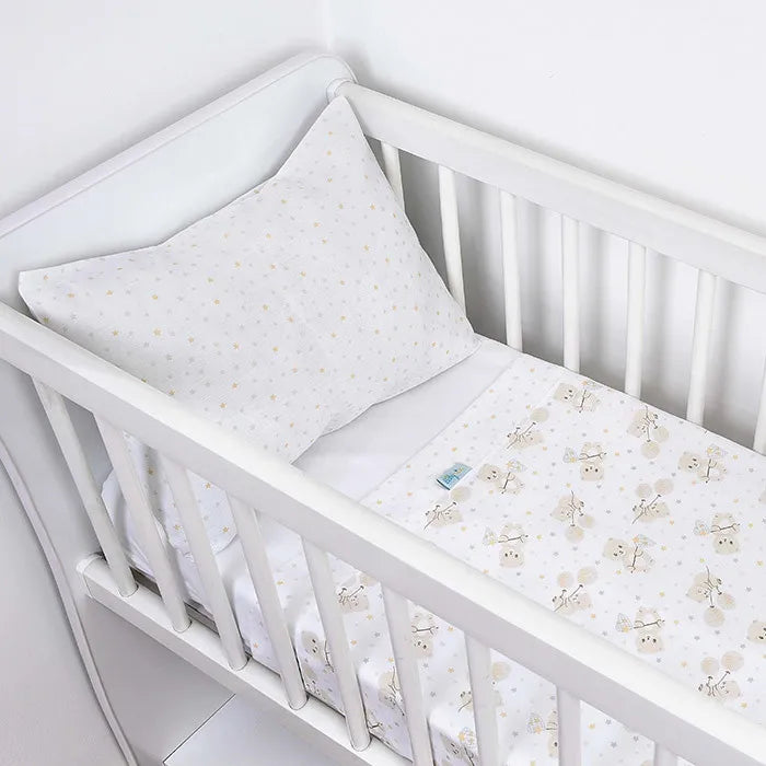 Jogo De Berço Baby Nice Bordado 3 Peças