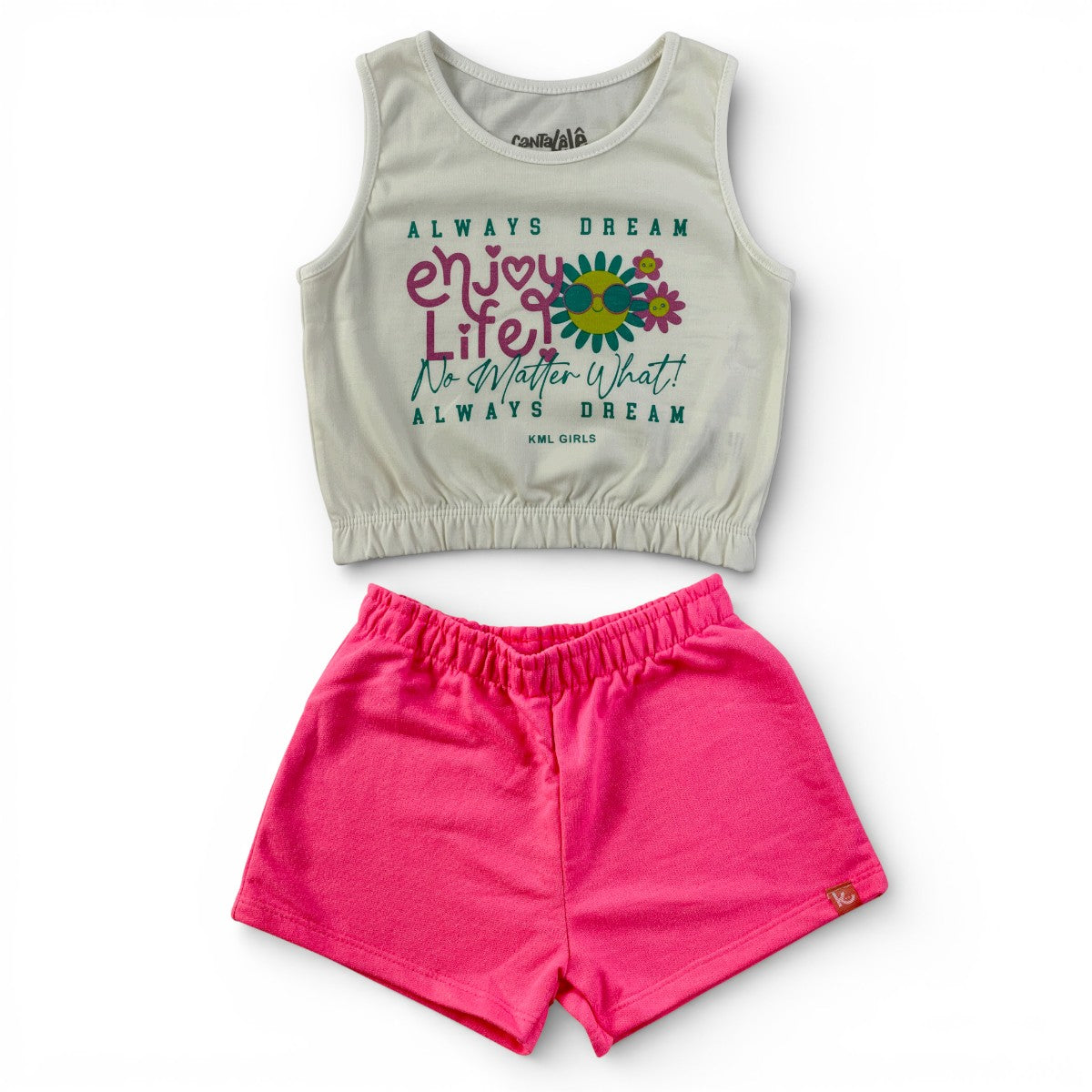 Conjunto Feminino Infantil Kamylus Enjoy Life
