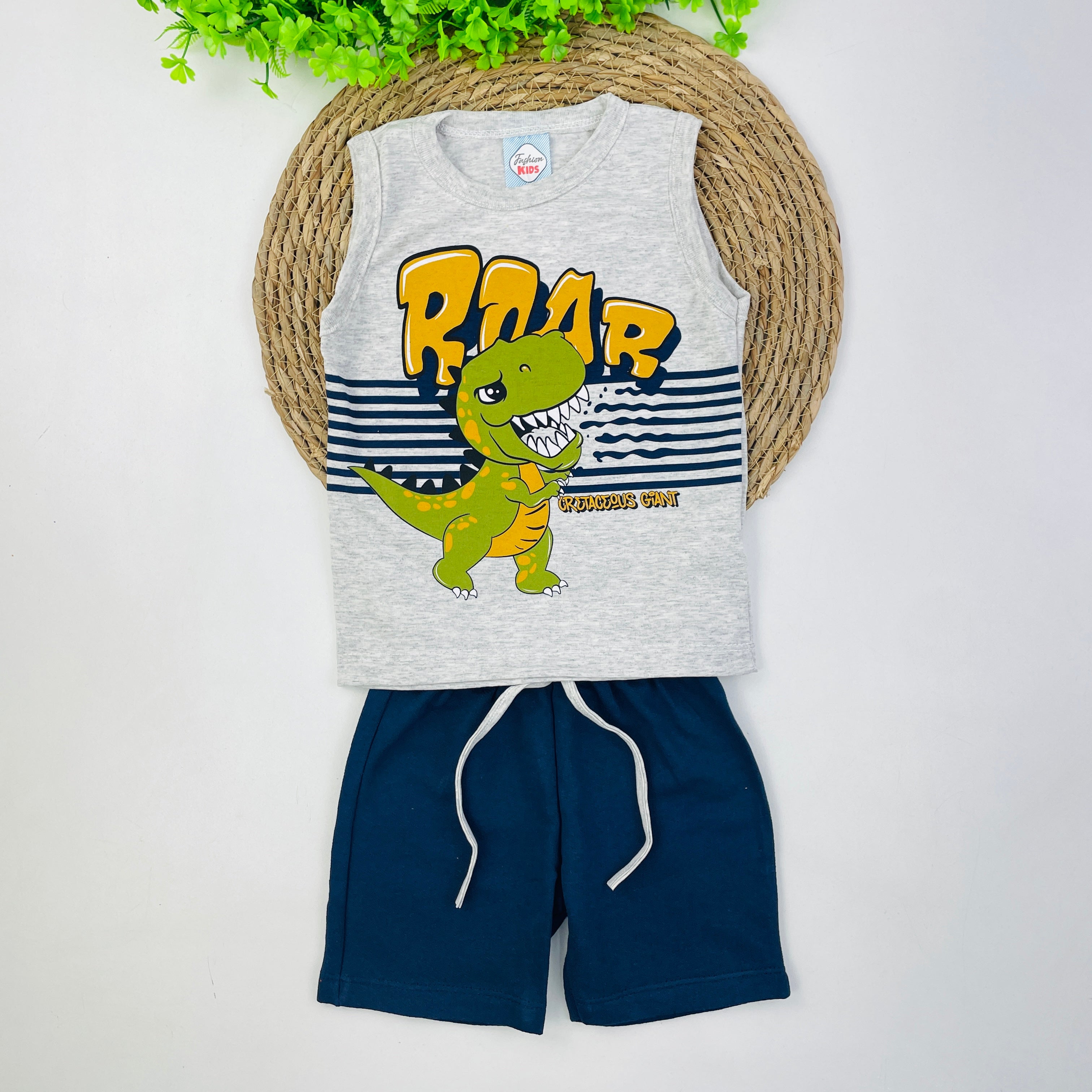 Conjunto Fashion Kids Roar Cretaceous Giant
