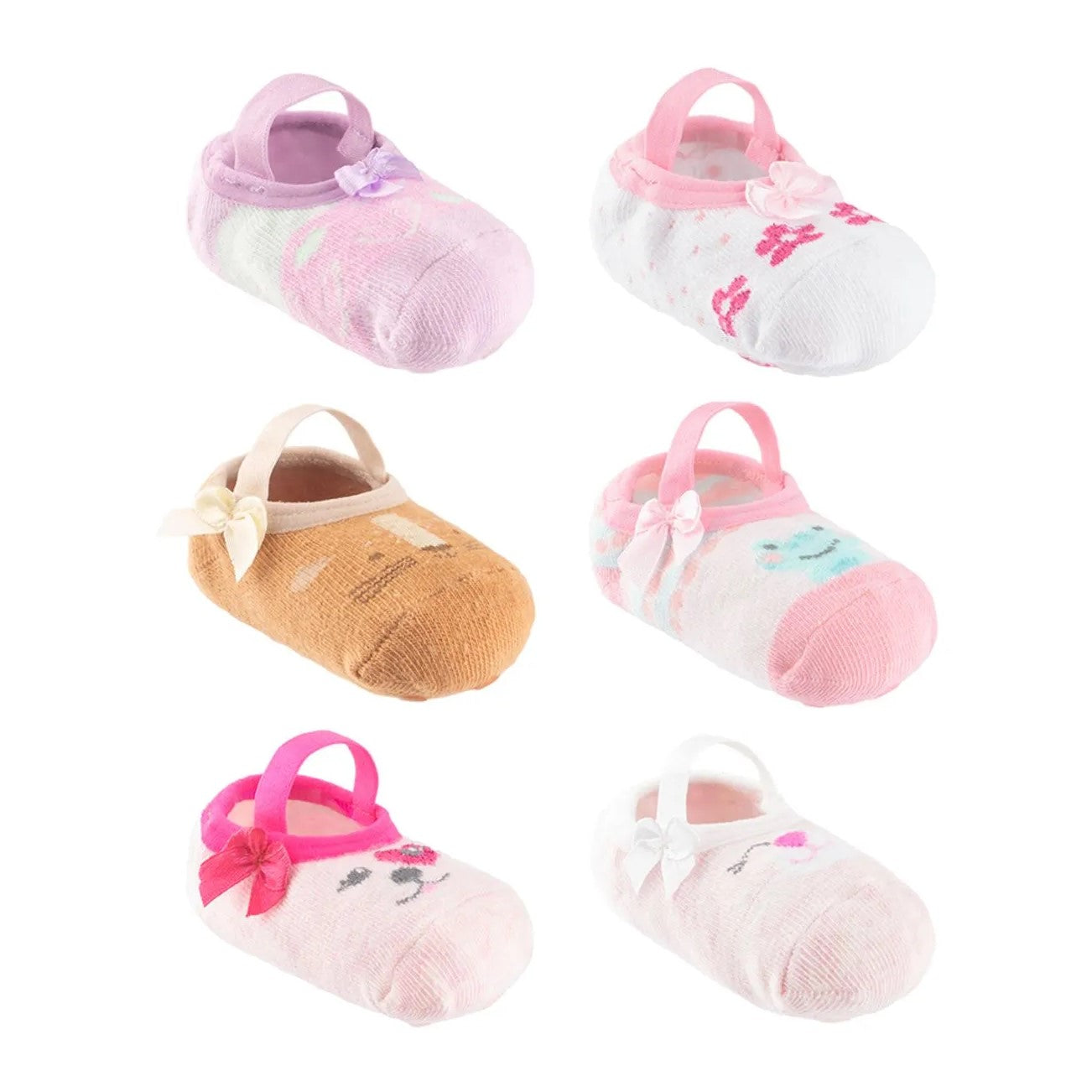 Meia Sapatilha Feminina Pimpolho Antiderrapante Colorida Infantil