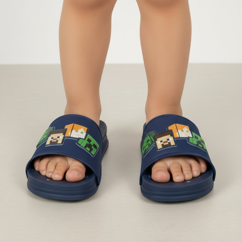 Sandália Infantil Ipanema Minecraft Slide Grendene