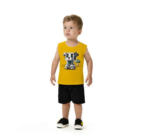 Conjunto Kyly Cachorro Minecraft