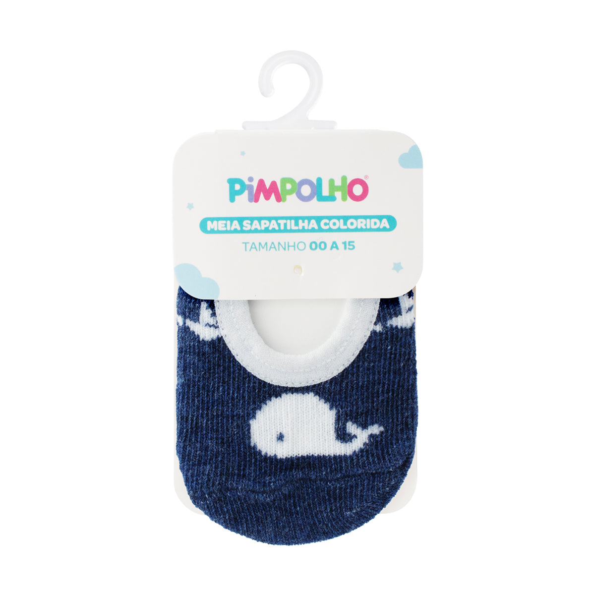 Meia Sapatilha Infantil Masculina Pimpolho Colorida 00 a 06 Meses
