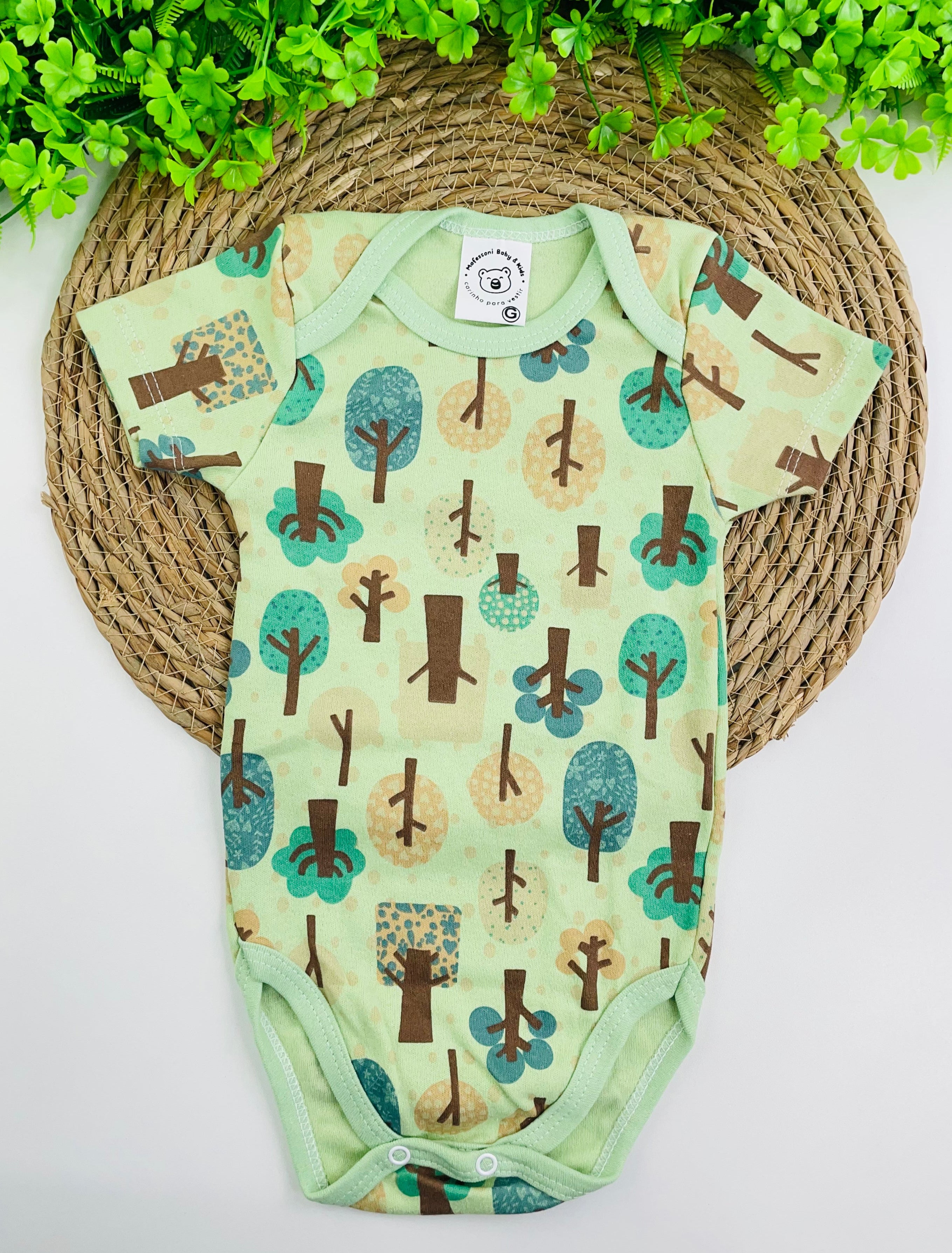 Body Meia Manga Mafessoni Floresta