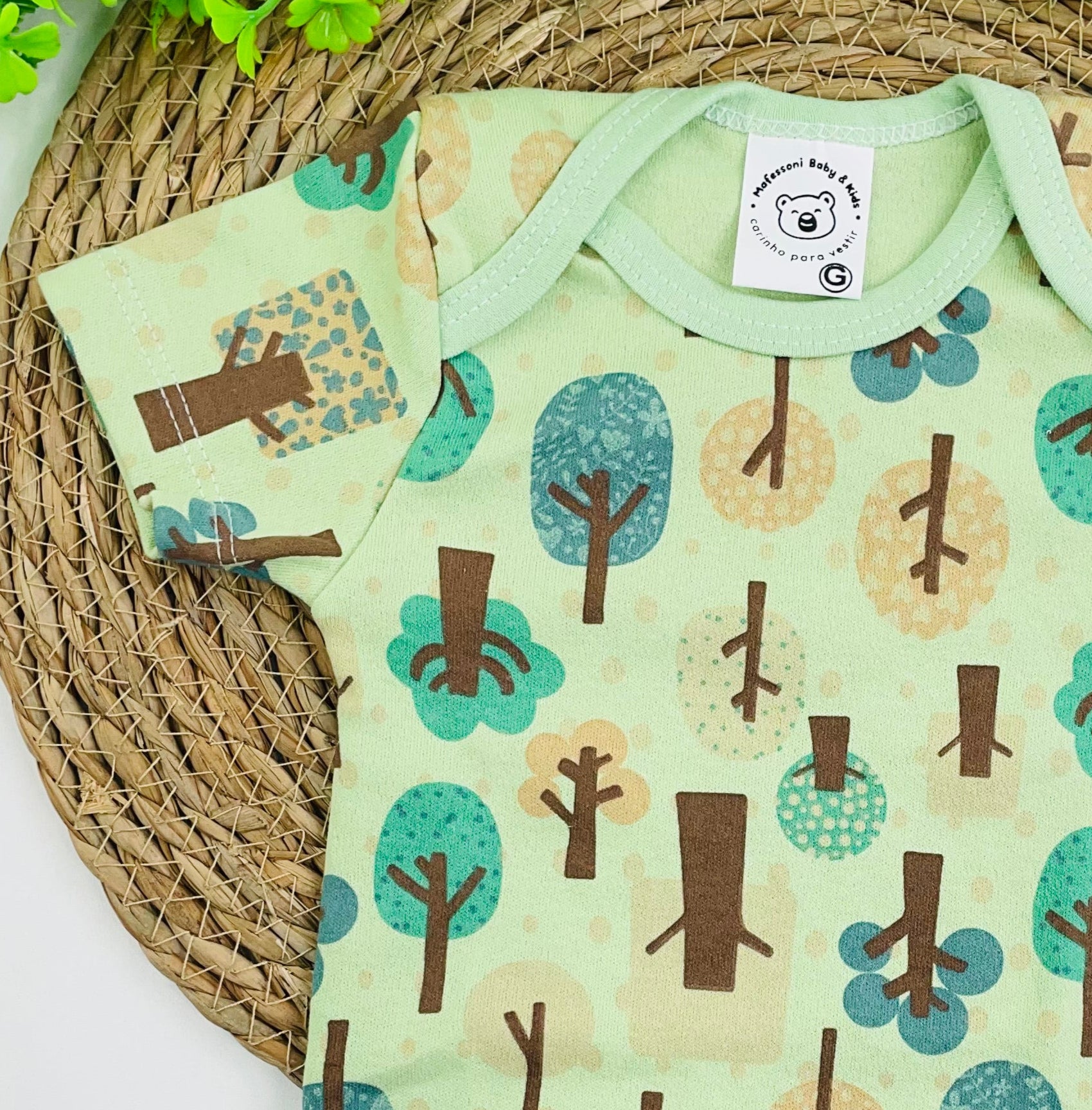 Body Meia Manga Mafessoni Floresta